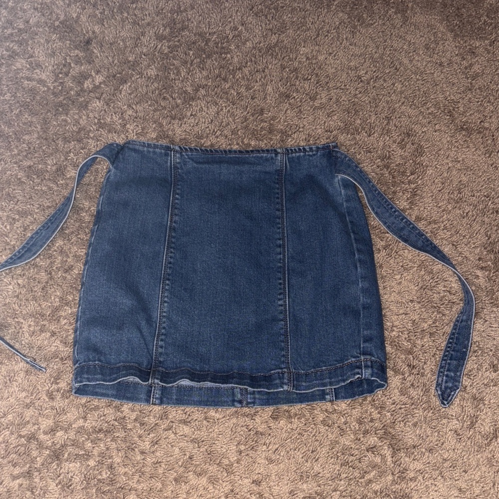 PacSun Blue Denim Pencil Skirt